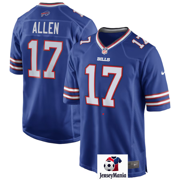 Jersey  NFL Game Azul Buffalo Bills Josh Allen #17